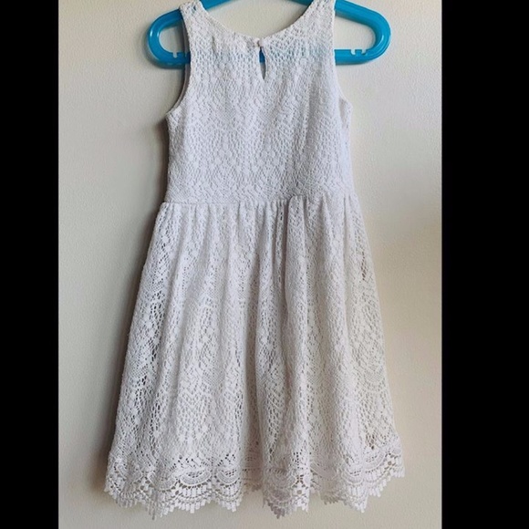 H&M White Lace Dress SIZE US 6-8Y - Picture 5 of 8